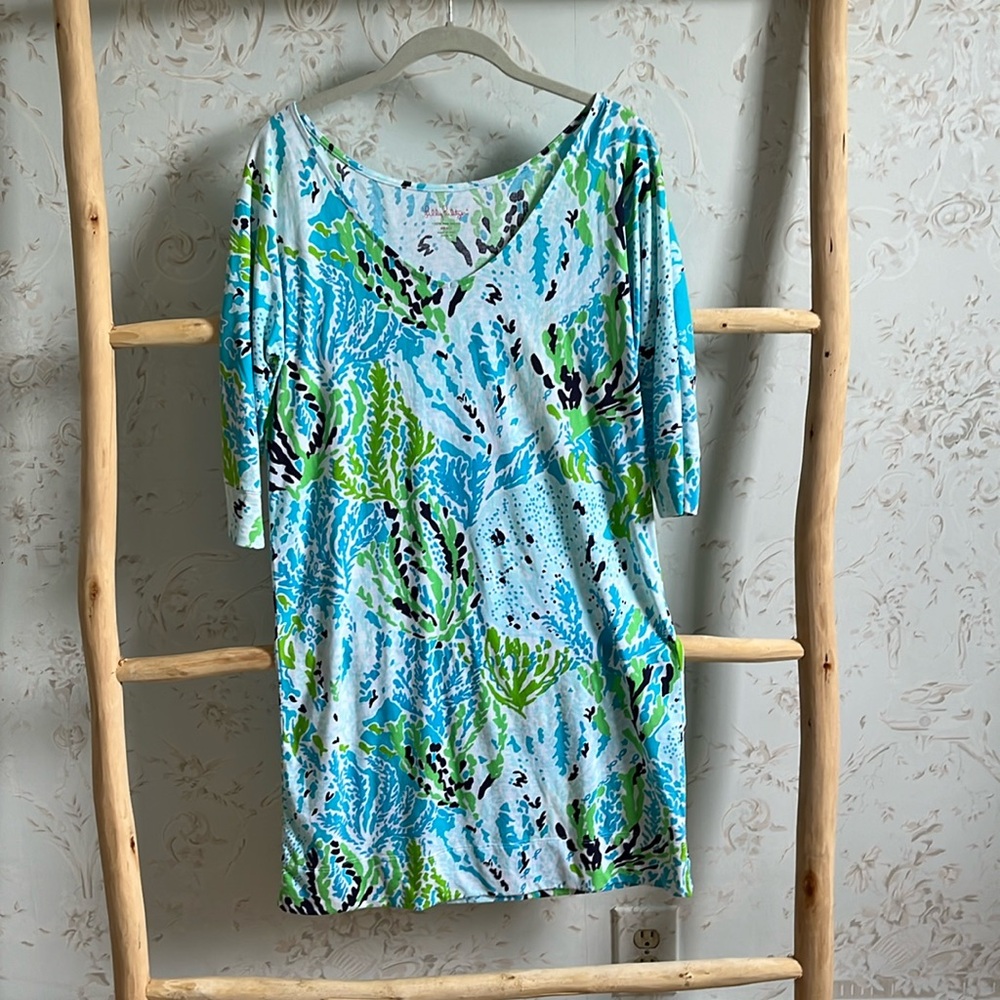Lilly Pulitzer 3/4 sleeve Tshirt Dress Size S